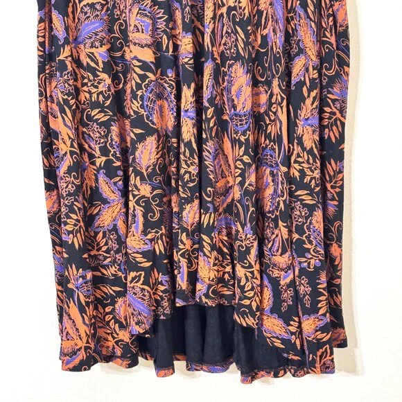 Free People Hello Lover Floral Tunic Dress Mutton Sleeve Oversized Castlecore - Picture 5 of 13